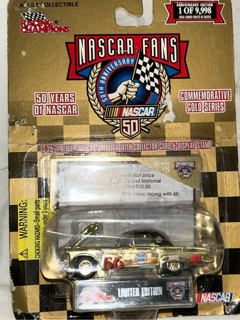 Racing Champions 1998, Nascar 50th Anniversary, Gold Series, Issue #8